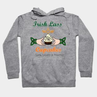 Irish Lass Cupcakes Merch- Full Logo Hoodie